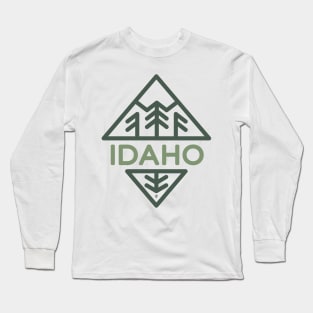 Idaho Mountains & Trees Long Sleeve T-Shirt